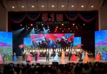 La RPDC festejó el 134º aniversario del Primero de Mayo con funciones artísticas