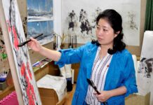 Niña prodigiosa de pintura de hace casi 40 años