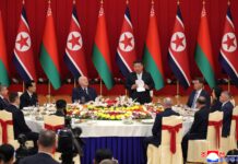 Banquete en honor del presidente bielorruso Aleksandr Lukashenko